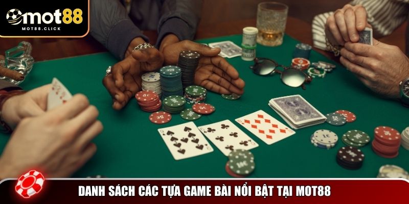 Top game bài MOT88 trong 2025